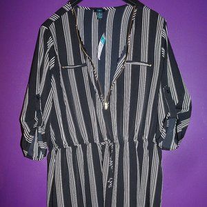 RUE21 NEW Black & White Plus Size Dress 2X